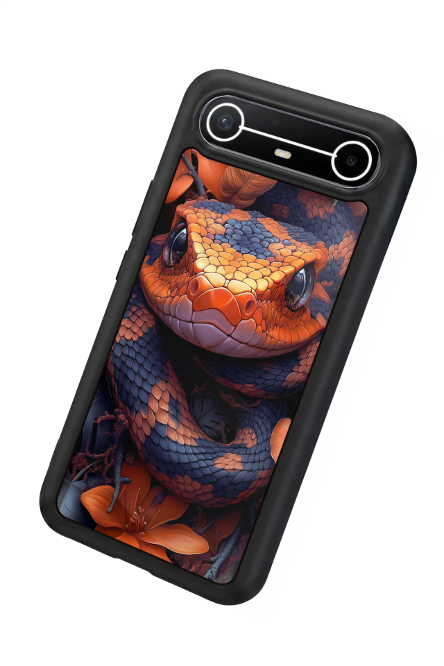 Tecno Spark Slim 5G Uyumlu Yılan Tasarımlı Glossy Premium Kılıf