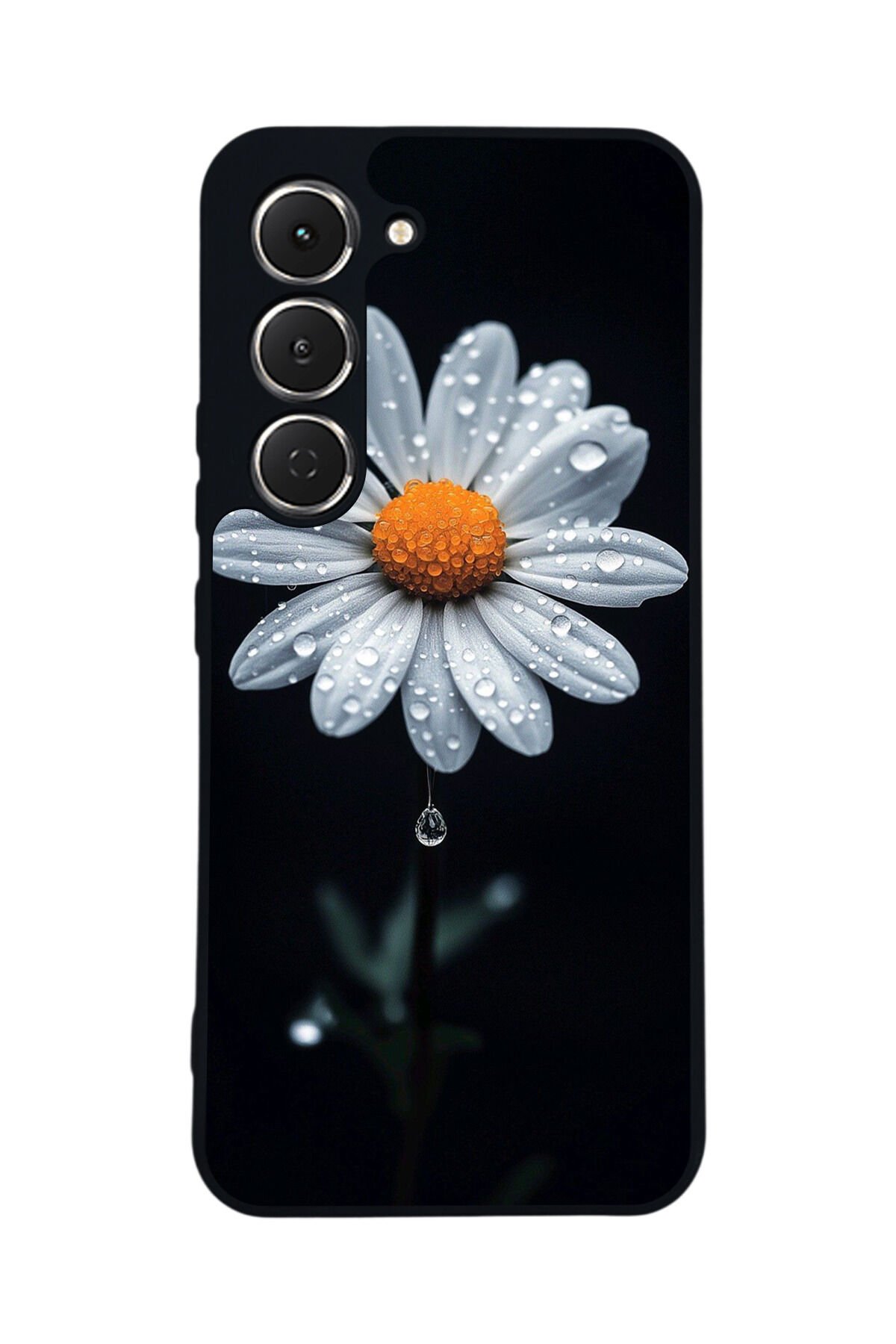 Tecno Spark 40 Pro Uyumlu Papatya Tasarımlı Glossy Premium Kılıf