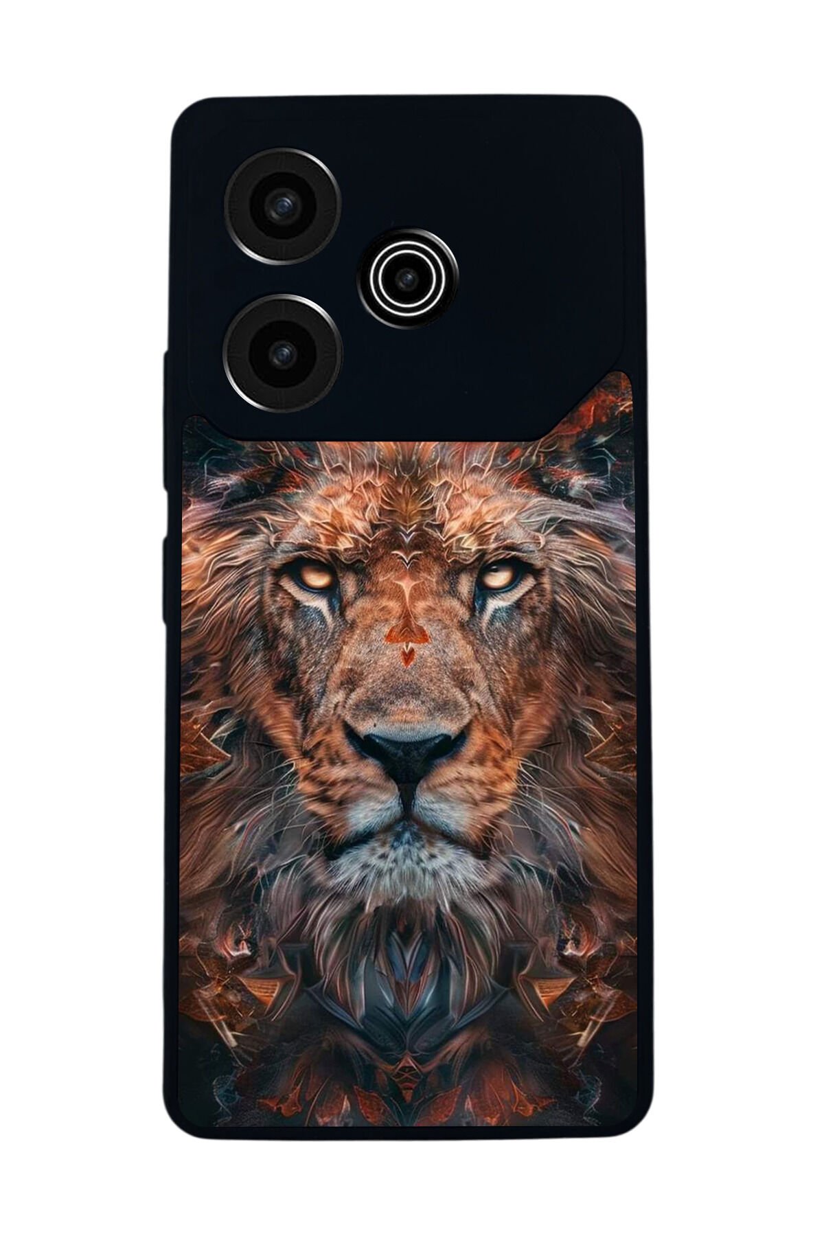 Tecno Pova 6 Uyumlu Aslan Tasarımlı Glossy Premium Kılıf