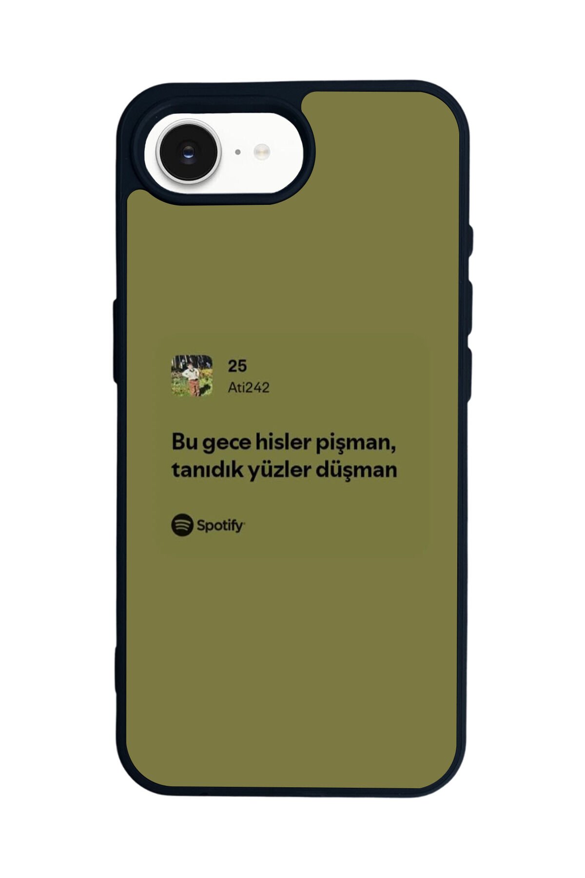 iPhone 16E Uyumlu Sarki Sozleri Tasarımlı Glossy Premium Kılıf