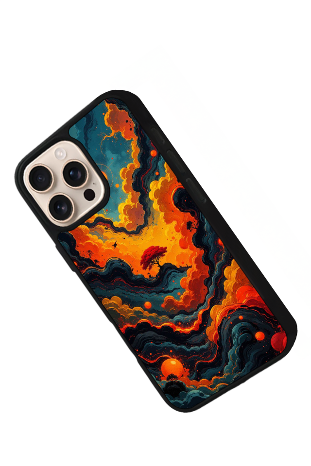 iPhone 14 Pro Max Uyumlu Abstract Tasarımlı Glossy Premium Kılıf