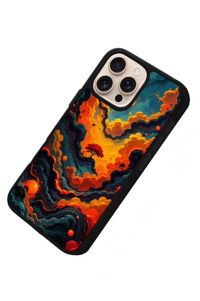 iPhone 14 Pro Max Uyumlu Abstract Tasarımlı Glossy Premium Kılıf