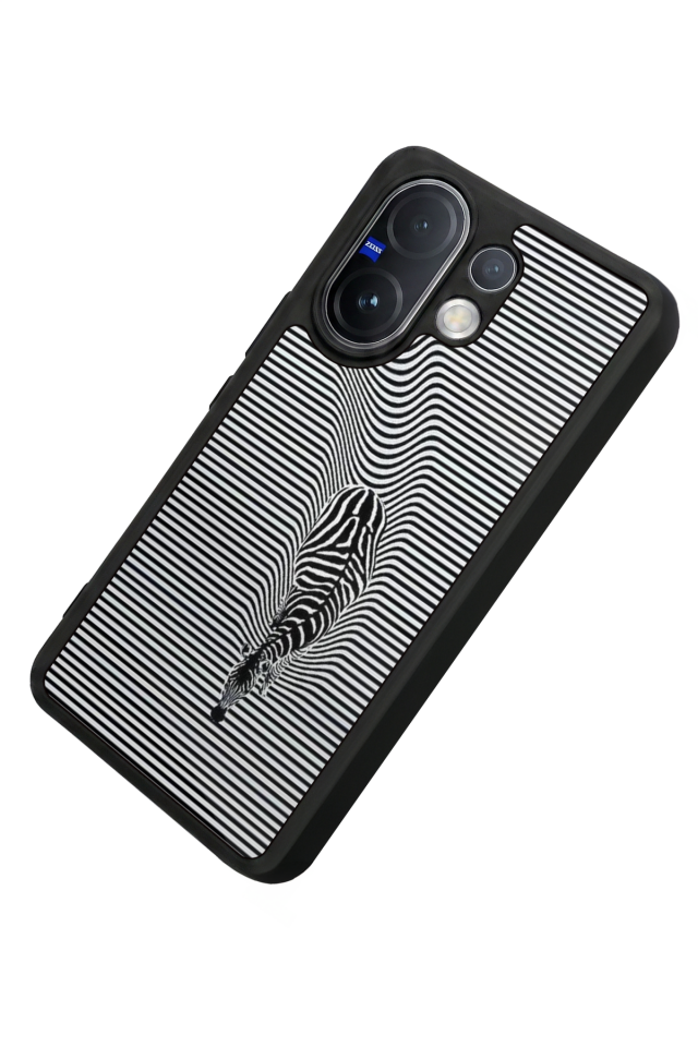 Vivo V60 Uyumlu Çizgi Sanatı Tasarımlı Glossy Premium Kılıf