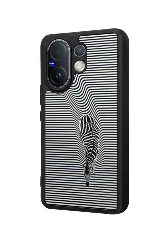 Vivo V60 Uyumlu Çizgi Sanatı Tasarımlı Glossy Premium Kılıf