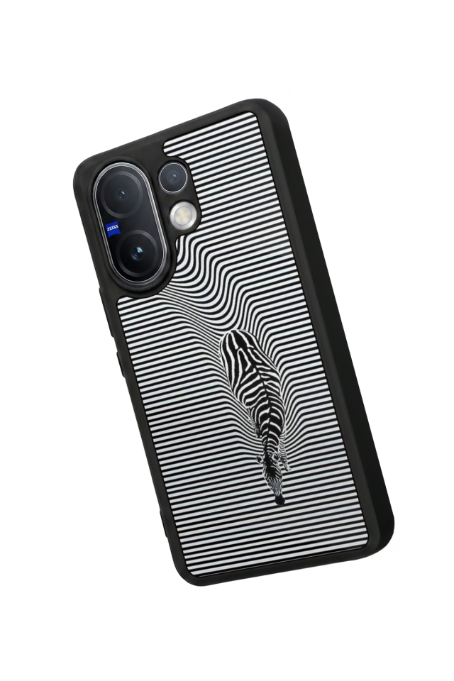 Vivo V60 Uyumlu Çizgi Sanatı Tasarımlı Glossy Premium Kılıf