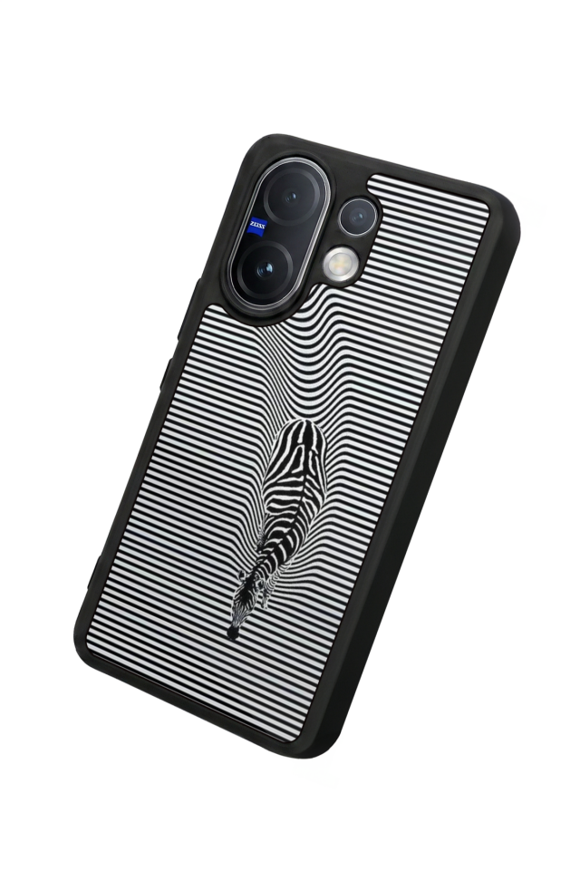 Vivo V60 Uyumlu Çizgi Sanatı Tasarımlı Glossy Premium Kılıf