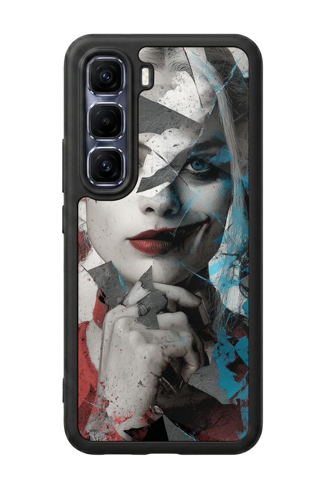 Infinix Hot 60 Pro Plus Uyumlu HarleyQueen Tasarımlı Glossy Premium Kılıf