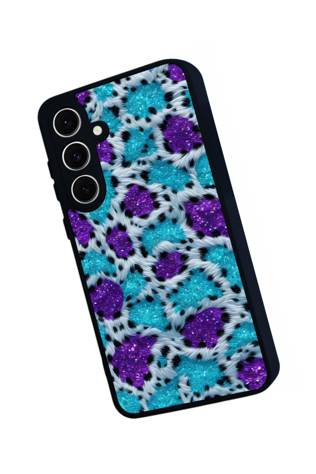 Samsung Galaxy A16 Uyumlu Hologram Leopar Tasarımlı Glossy Premium Kılıf