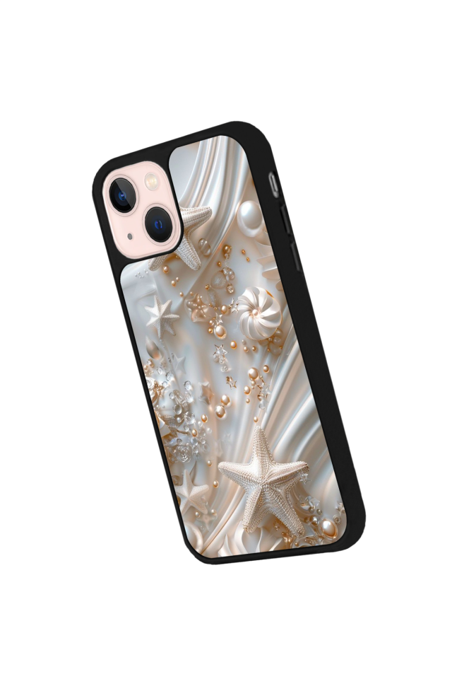 iPhone 13/14 Uyumlu  İnci Tasarımlı Glossy Premium Kılıf