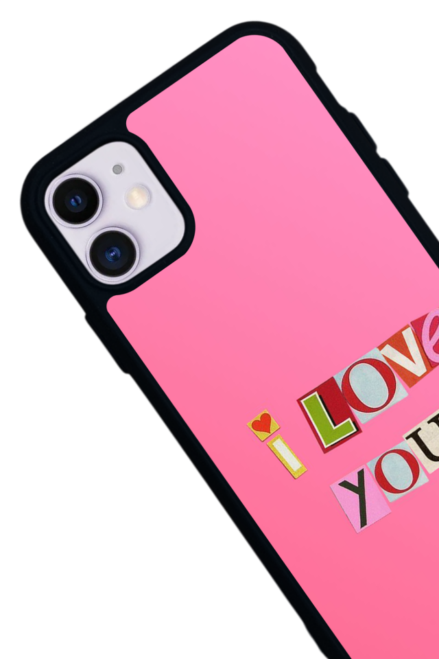 iPhone 11 Uyumlu Kalp Love Tasarımlı Glossy Premium Kılıf