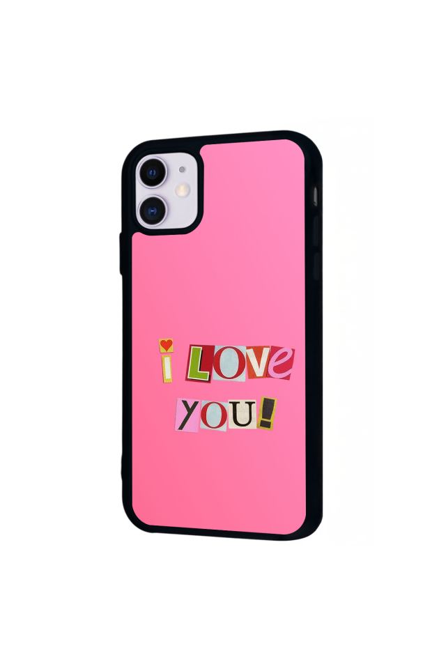iPhone 11 Uyumlu Kalp Love Tasarımlı Glossy Premium Kılıf