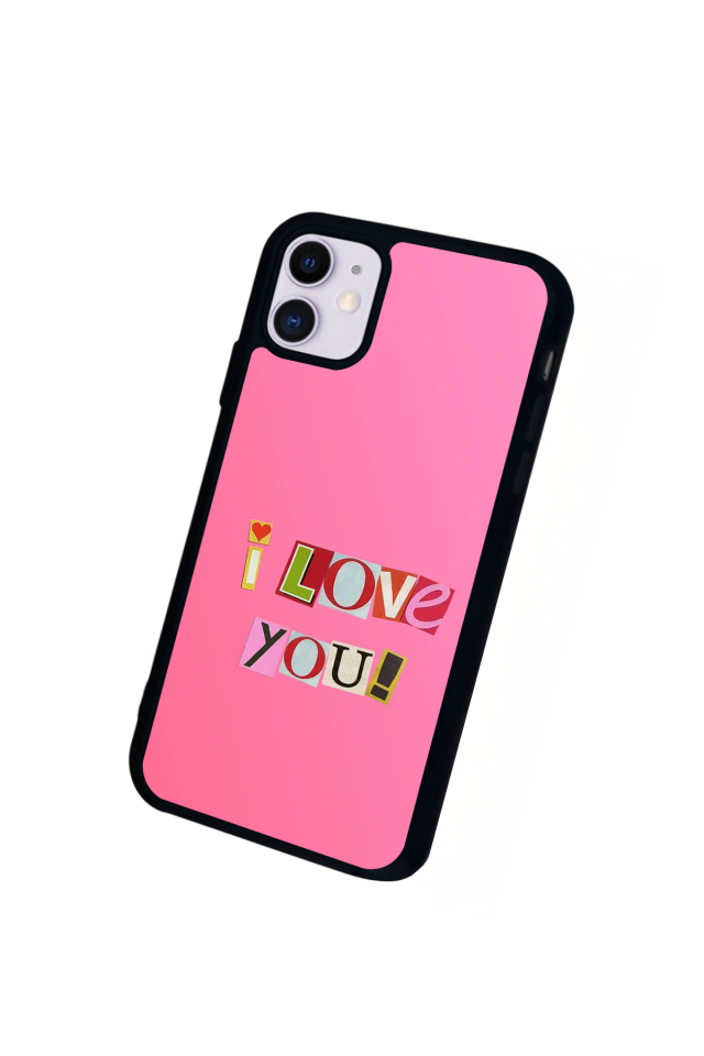 iPhone 11 Uyumlu Kalp Love Tasarımlı Glossy Premium Kılıf