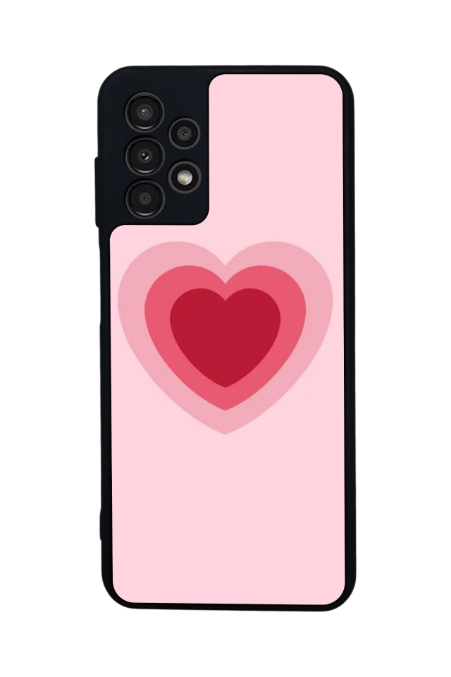 Samsung Galaxy A13 Uyumlu Kalp Love Tasarımlı Glossy Premium Kılıf