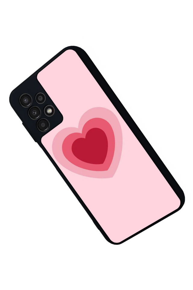 Samsung Galaxy A13 Uyumlu Kalp Love Tasarımlı Glossy Premium Kılıf