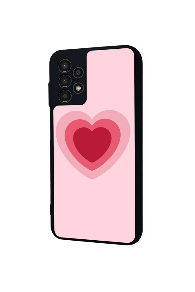 Samsung Galaxy A13 Uyumlu Kalp Love Tasarımlı Glossy Premium Kılıf