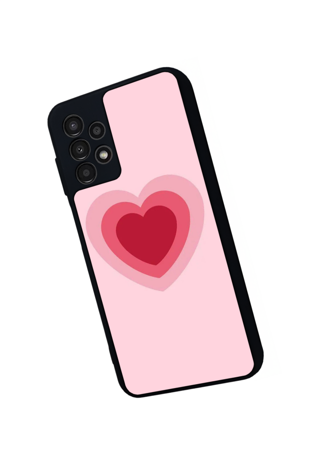 Samsung Galaxy A13 Uyumlu Kalp Love Tasarımlı Glossy Premium Kılıf