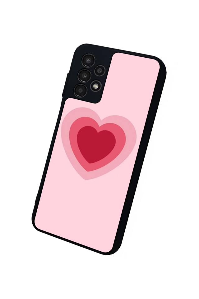 Samsung Galaxy A13 Uyumlu Kalp Love Tasarımlı Glossy Premium Kılıf