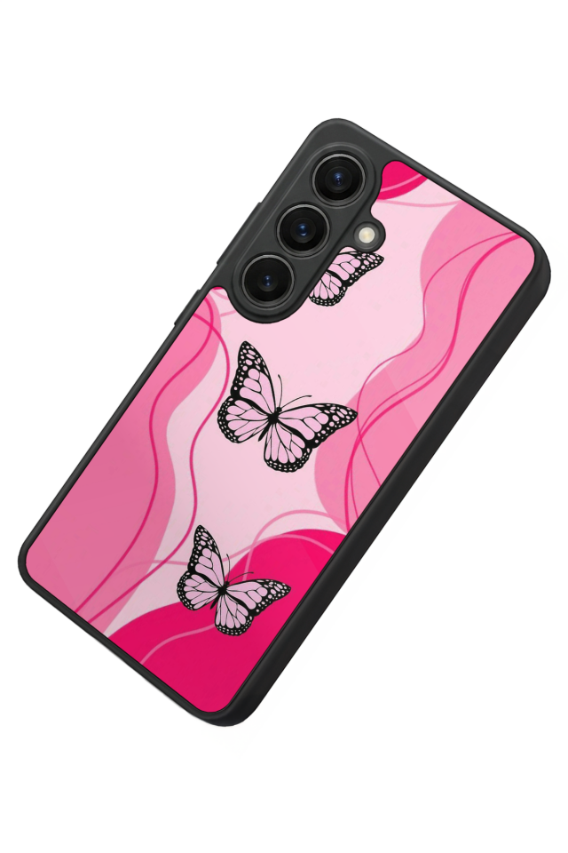 Samsung Galaxy S26 Uyumlu Kelebek Tasarımlı Glossy Premium Kılıf