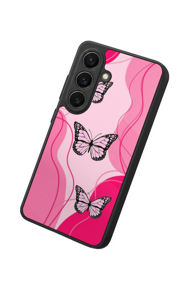 Samsung Galaxy S26 Uyumlu Kelebek Tasarımlı Glossy Premium Kılıf