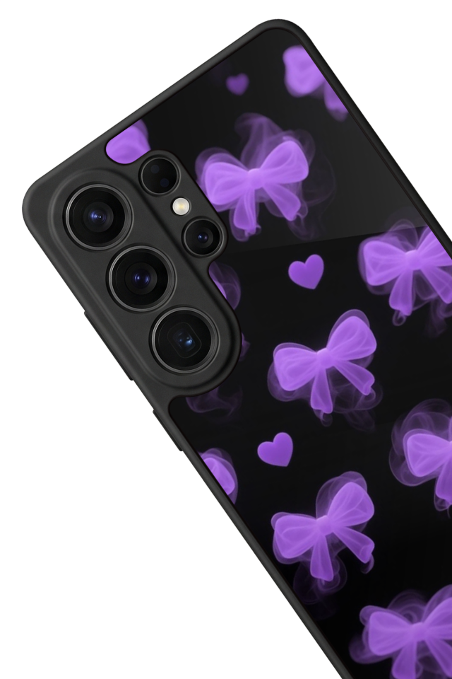 Samsung Galaxy S26 Ultra Uyumlu Kurdele Tasarımlı Glossy Premium Kılıf