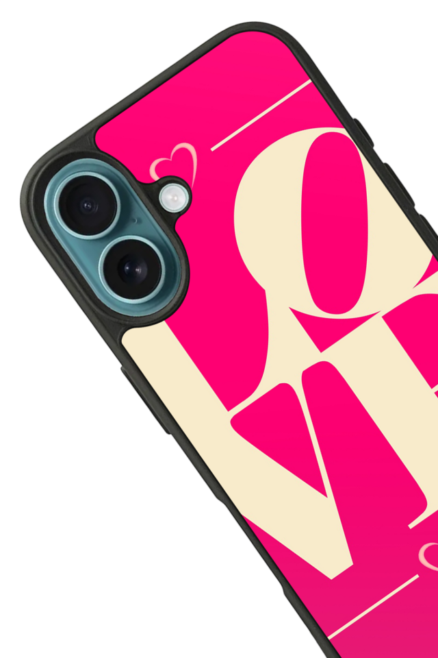 iPhone 16 Uyumlu Love Tasarımlı Glossy Premium Kılıf