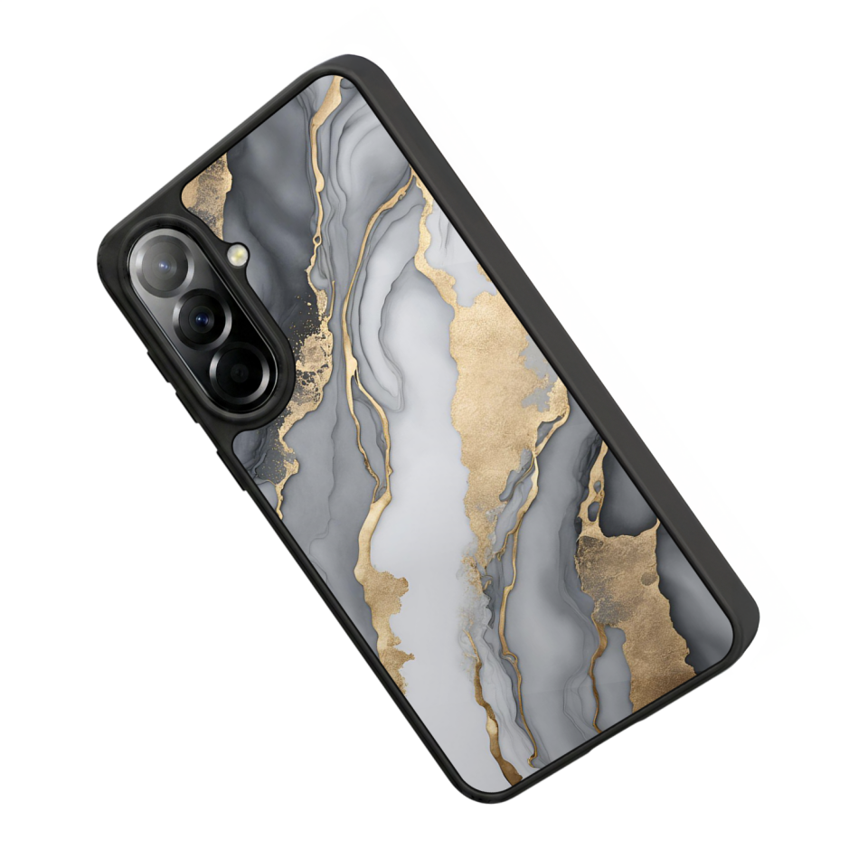 Samsung Galaxy A37 Uyumlu Mermer Marble Tasarımlı Glossy Premium Kılıf