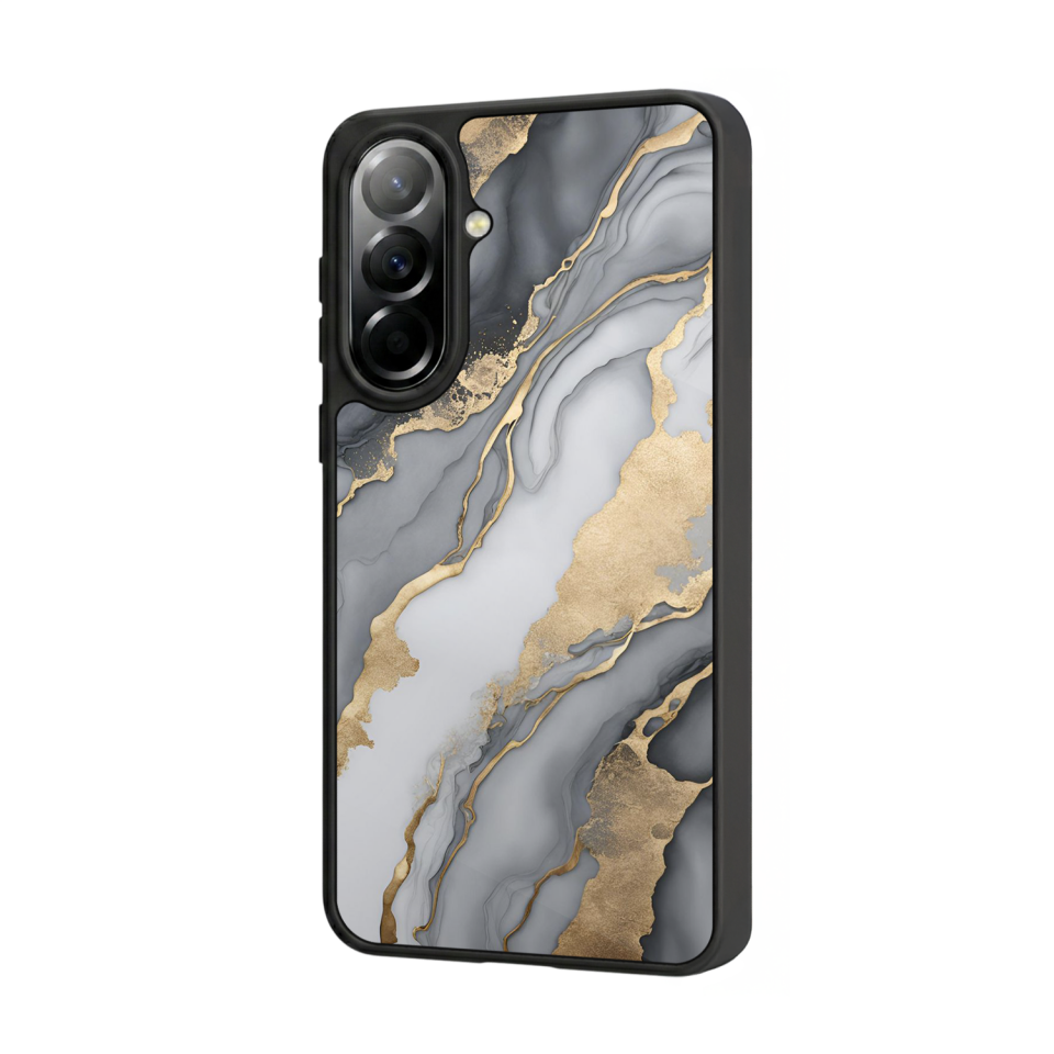 Samsung Galaxy A37 Uyumlu Mermer Marble Tasarımlı Glossy Premium Kılıf