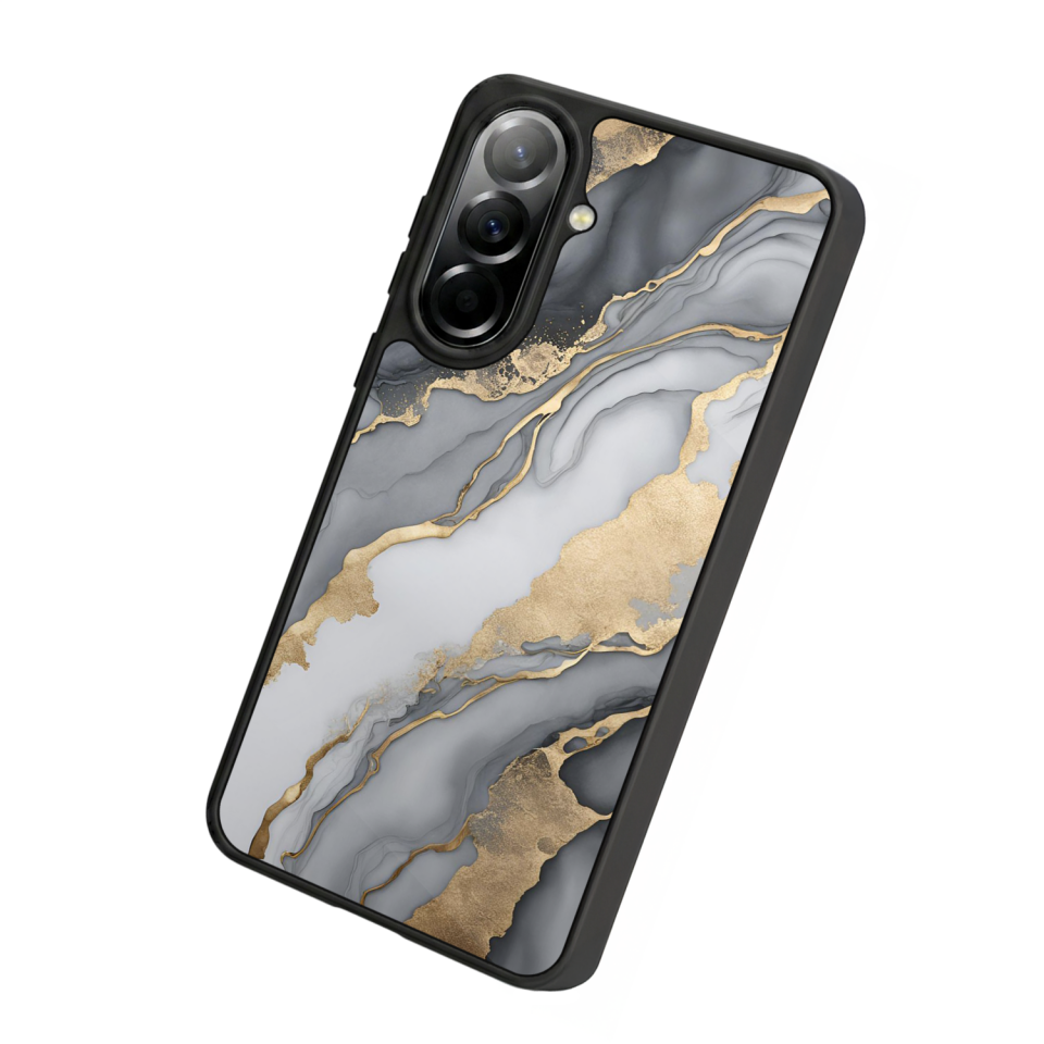 Samsung Galaxy A37 Uyumlu Mermer Marble Tasarımlı Glossy Premium Kılıf