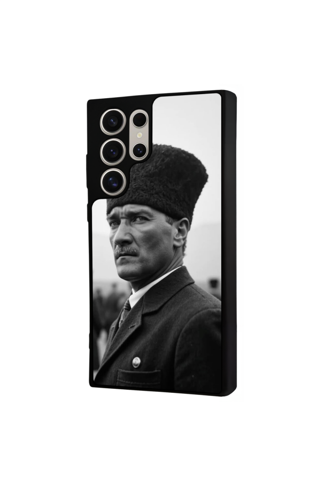 Samsung Galaxy S24 Ultra Uyumlu Mustafa Kemal Ataturk Tasarımlı Glossy Premium Kılıf