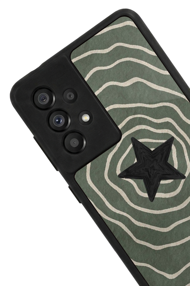 Samsung Galaxy A73 Uyumlu Retro Yildizlar Tasarımlı Glossy Premium Kılıf