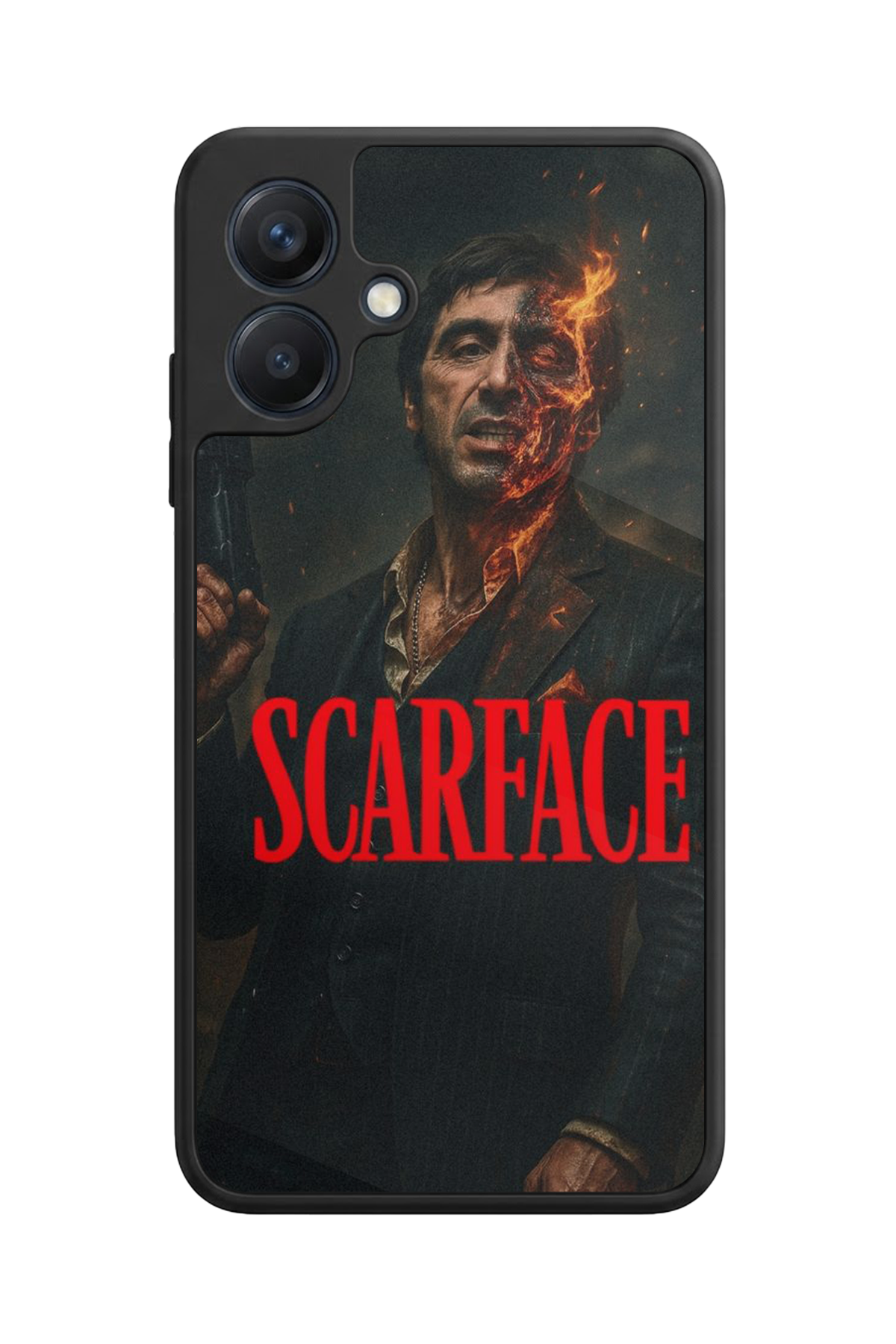 Samsung Galaxy A07 Uyumlu Scarface Tasarımlı Glossy Premium Kılıf