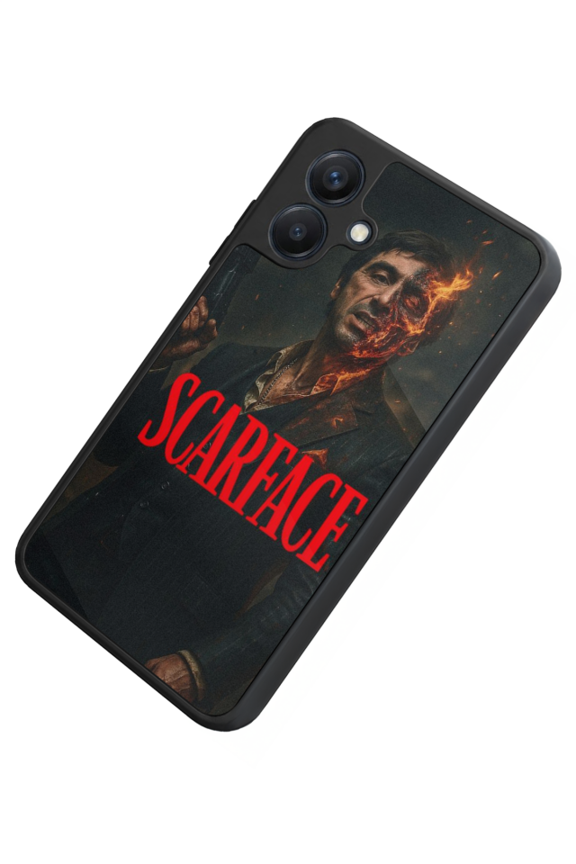 Samsung Galaxy A07 Uyumlu Scarface Tasarımlı Glossy Premium Kılıf