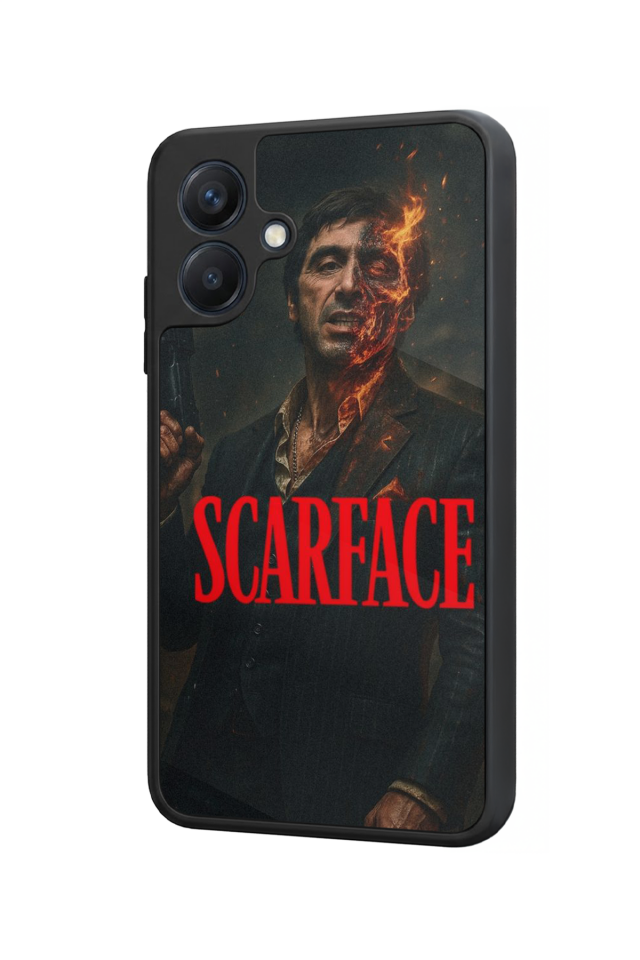 Samsung Galaxy A07 Uyumlu Scarface Tasarımlı Glossy Premium Kılıf