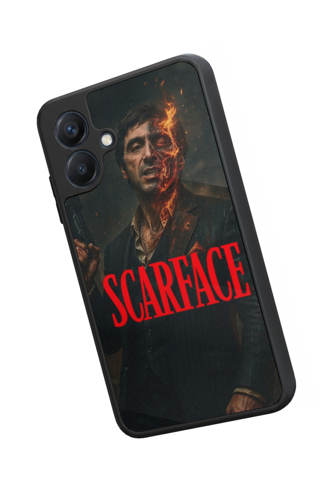 Samsung Galaxy A07 Uyumlu Scarface Tasarımlı Glossy Premium Kılıf