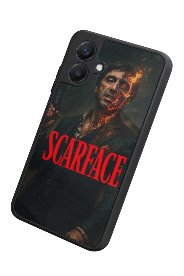 Samsung Galaxy A07 Uyumlu Scarface Tasarımlı Glossy Premium Kılıf