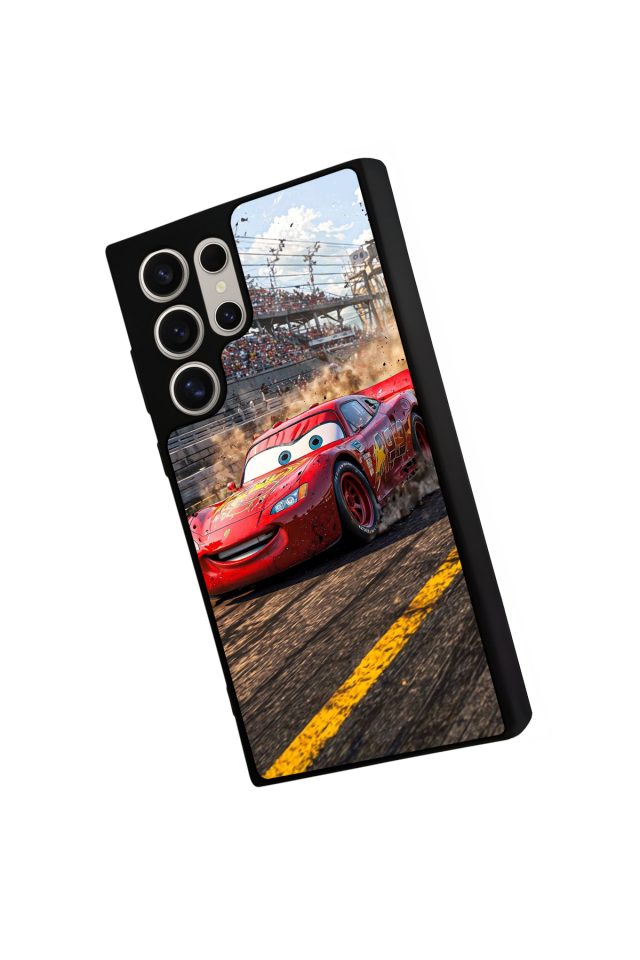 Samsung Galaxy S23 Ultra Uyumlu Şimsek McQueen Tasarımlı Glossy Premium Kılıf