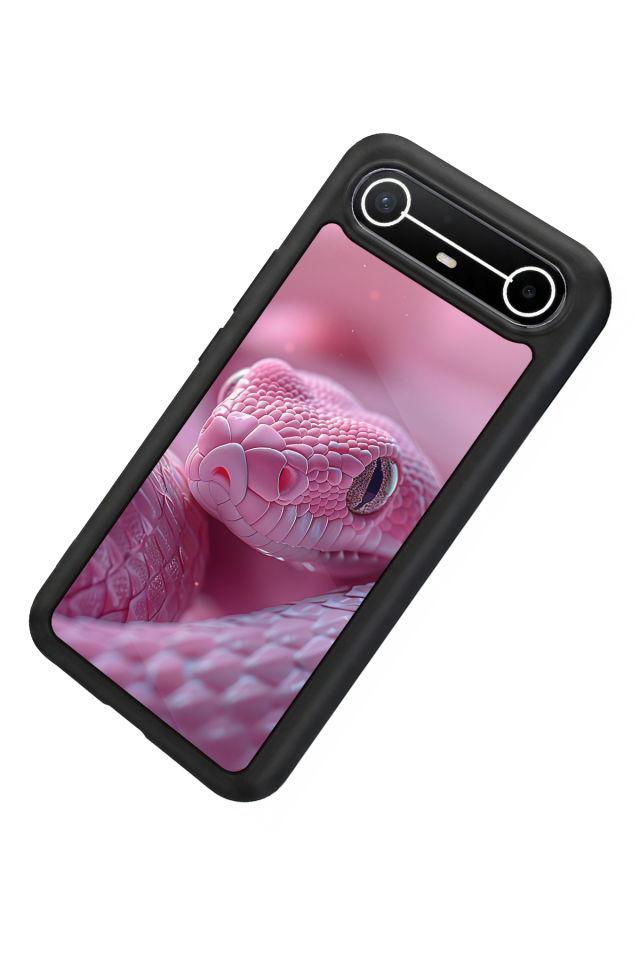 Tecno Spark Slim 5G Uyumlu Yılan Tasarımlı Glossy Premium Kılıf