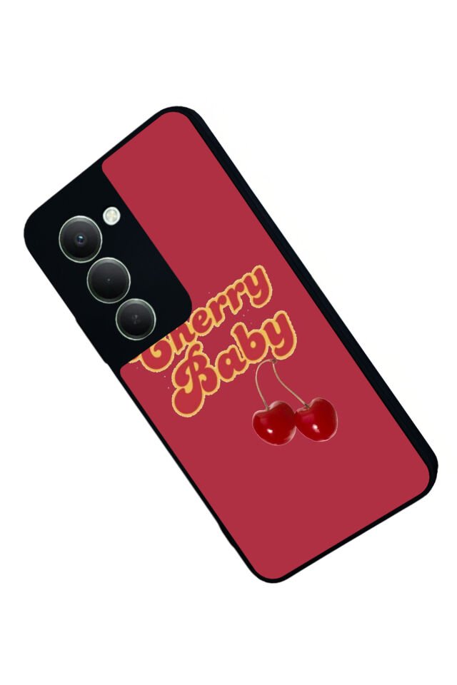Xiaomi Redmi 15 5G Uyumlu Kiraz Tasarımlı Glossy Premium Kılıf