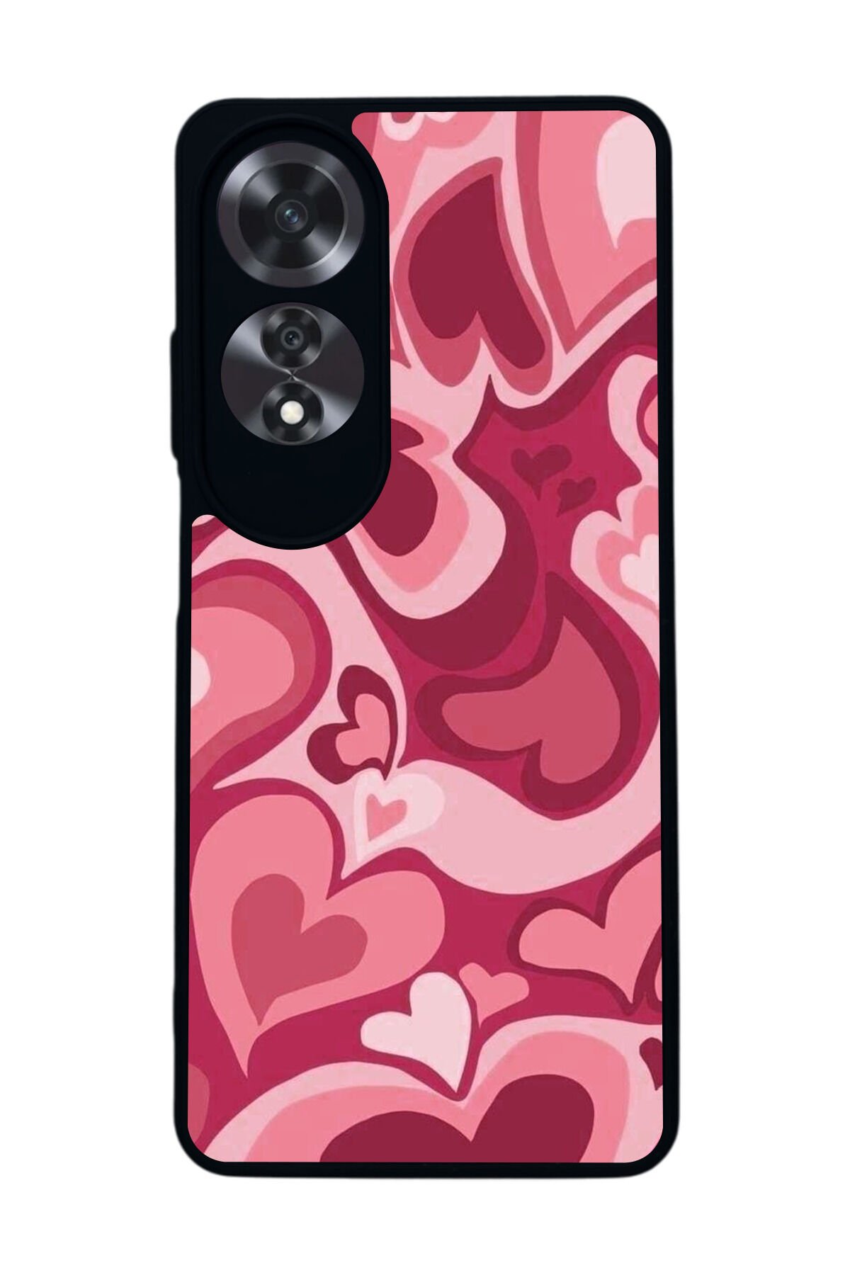 Oppo A60 Mat Siyah uyumlu Kılıf – Yumuşak Silikon, Koruyucu, Şok Emici Kapak