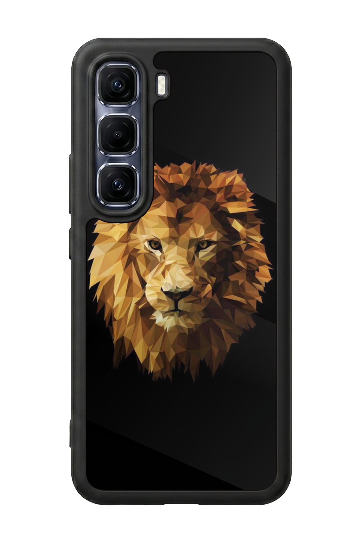 Infinix Hot 60 Pro Plus Uyumlu Aslan Tasarımlı Glossy Premium Kılıf