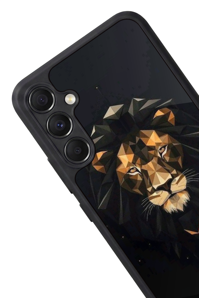 Samsung Galaxy A34 Uyumlu Aslan Tasarımlı Glossy Premium Kılıf