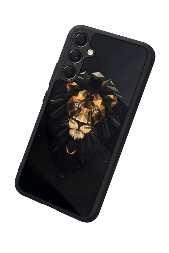 Samsung Galaxy A34 Uyumlu Aslan Tasarımlı Glossy Premium Kılıf