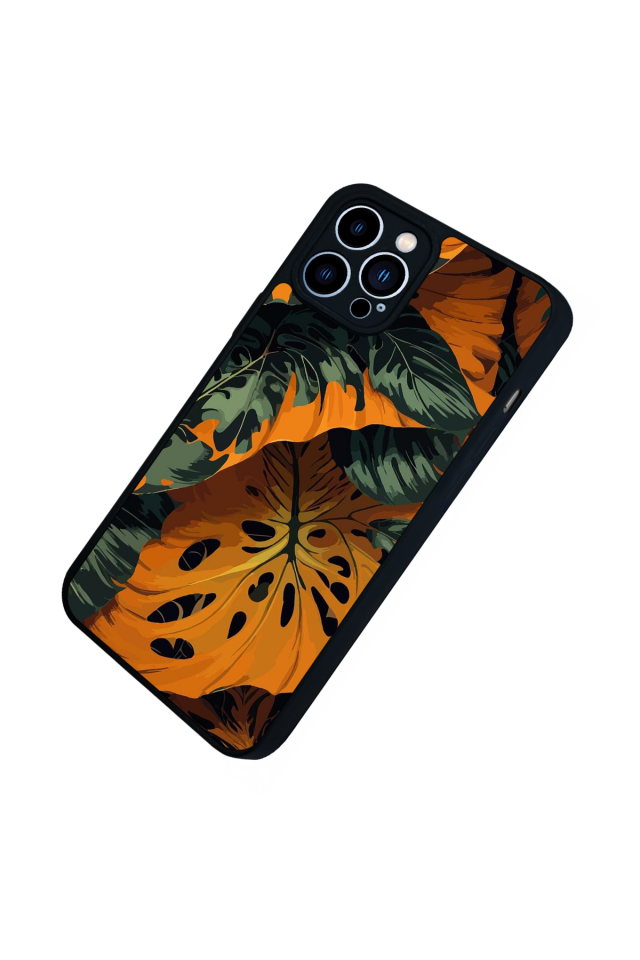 iPhone 13 Pro Max Uyumlu Botanik Tasarımlı Glossy Premium Kılıf