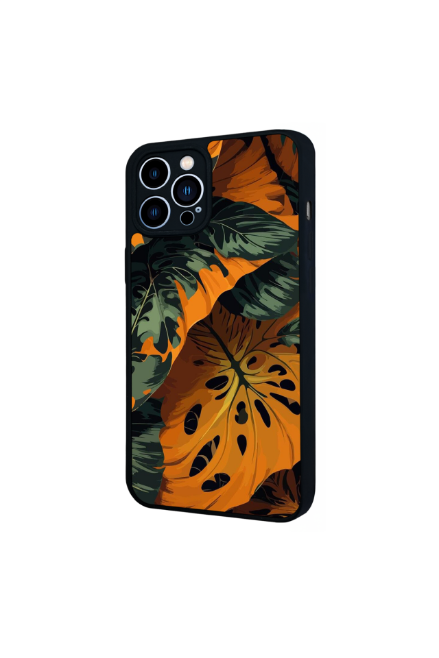 iPhone 13 Pro Max Uyumlu Botanik Tasarımlı Glossy Premium Kılıf