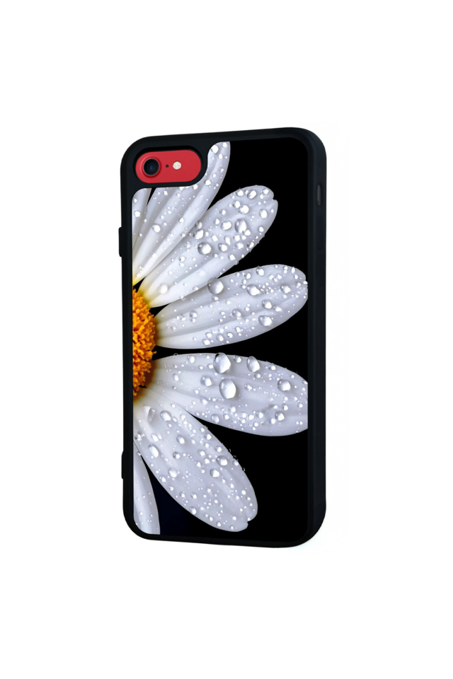 iPhone 8 Uyumlu Cicek Tasarımlı Glossy Premium Kılıf