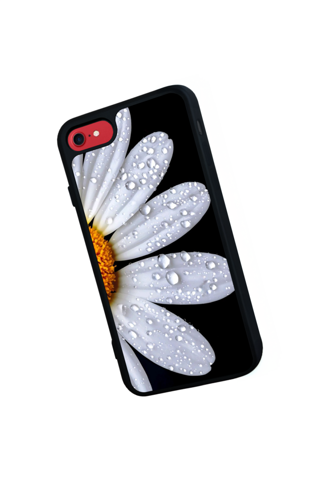 iPhone 8 Uyumlu Cicek Tasarımlı Glossy Premium Kılıf