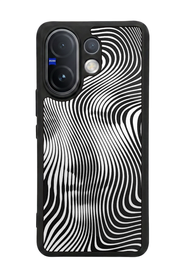 Vivo V60 Uyumlu Çizgi Sanatı Tasarımlı Glossy Premium Kılıf