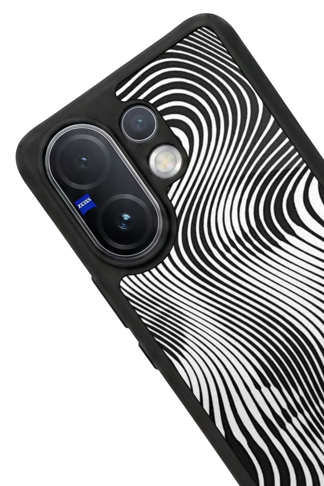 Vivo V60 Uyumlu Çizgi Sanatı Tasarımlı Glossy Premium Kılıf