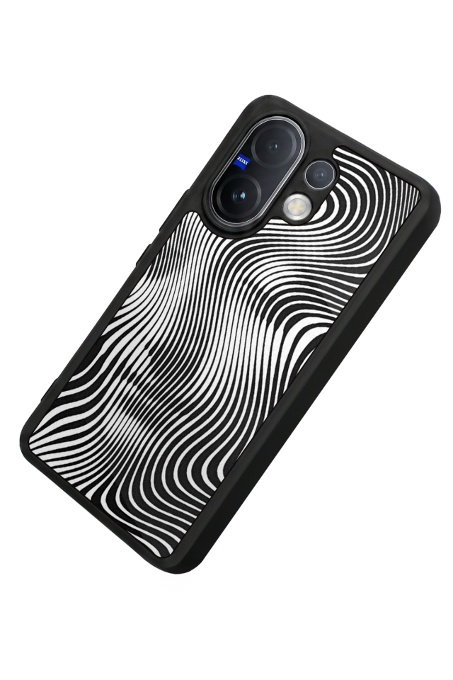 Vivo V60 Uyumlu Çizgi Sanatı Tasarımlı Glossy Premium Kılıf