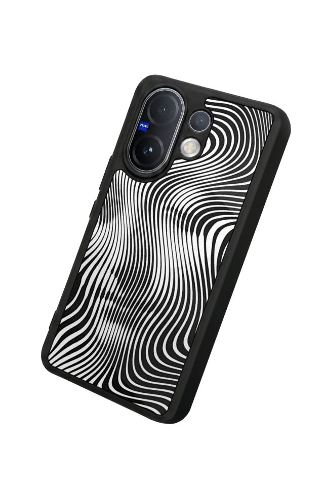 Vivo V60 Uyumlu Çizgi Sanatı Tasarımlı Glossy Premium Kılıf